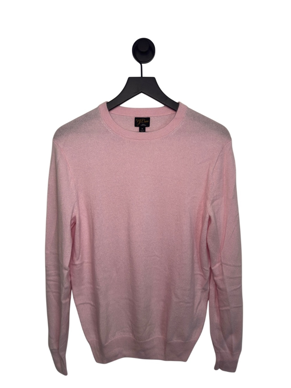 J. Crew Men’s Soft Pink Cashmere Crewneck Sweater